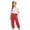 Red, variant on Shadoumai Toddler Boys Cotton Linen Pants Elastic Basic Harem Pants Bloomers Joggers Boho Muslin Basic Gauze Bottoms Baby Clothes