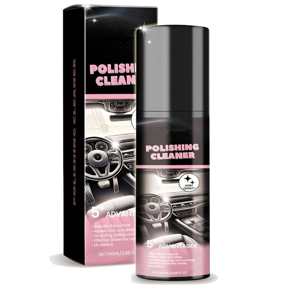 GJX Polishing Cleaner for Car, Interior All Purpose Car Cleaner for Rubber, Leather (1pc, One Size)