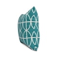 thumbnail image 2 of Simply Daisy, 26 x 26 inch, Ovals and Stripes Geometric Print Pillow, Blue, 2 of 2