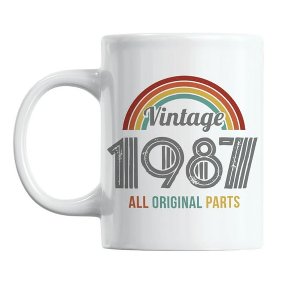Vintage 1987, All Original Parts feat. a Rainbow Coffee & Tea Mug Cup (11oz)