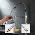 thumbnail image 4 of Tuyau de Remplacement pour Robinet de Cuisine à Bec Rétractable avec Amarrage en Acier Inoxydable - LIVINGbasics®, 4 of 6