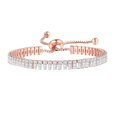thumbnail image 5 of Oro de 18 quilates Pulsera de moda con circonita cúbica chapada para mujer - Pulseras de oro rosa y blanco Regalo de joyería para niñas, adolescentes, mujeres, esposas, madres, hermanas, 5 of 5