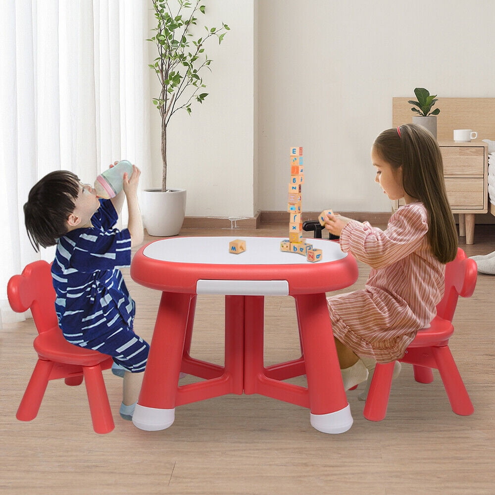 Kids Table And Chairs Set Toddler Children Activity Chair For Play Room School Walmartcom Walmartcom