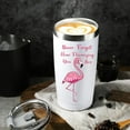 thumbnail image 5 of Flamingo Gifts for Women - Christmas Gifts for Flamingo Lover Birthday,Mothers Day,Valentines Day Gifts for Her 20oz Stainless Steel Flamingo Tumbler Never Forget How Flamazing You Are, 5 of 7