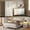 5-Piece-Queen-Beige-1, variant on Asofer 5 - Piece Bedroom Furniture Sets - Includes Queen Size Bed Frame with Headboard, 2 Nightstands with Charge Station, 7-Wide Drawer Dresser & Armoire Wardrobe, White