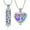 Colorful-2pc, variant on Urn Necklace for Ashes with Hollow Vial Cylinder Cremation Jewelry for Ashes Tree of Life Memorial Jewelry Gifts for Women Men Ashes Necklace Lockets Ashes Holder