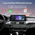 thumbnail image 4 of MOOKAKA 10.25 inch Linux Carplay Screen/Radio/Multimedia Player for BMW 5 Series 2010-2012 CIC 2013-2017 NBT Universal Car Navigation/GPS Upgrade Headunit Display 1080P Touch Screen Replace System, 4 of 16