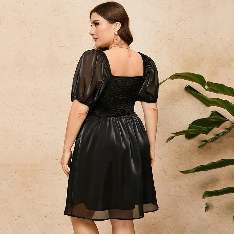 mesh babydoll mini dress Elizabeth K GS3090 - Short A-line Dress