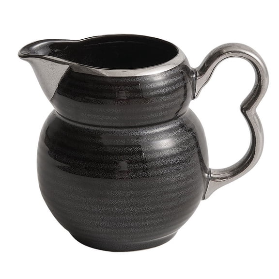 BERTDOMD Ceramic Coffee Creamer Pitcher with Handle, Portable and Stylish Pot for Kitchen, Table, and Coffee Serving