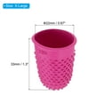 thumbnail image 2 of Uxcell Rubber Finger Tips Silicone Thumb Fingertip Protector Covers Guard Pads Thimble Grips Rose Red XL Size 20 Pack, 2 of 5