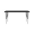 thumbnail image 2 of Correll Thermal Fused 48"x 30" Laminate Wood Activity Table in Black Granite, 2 of 6
