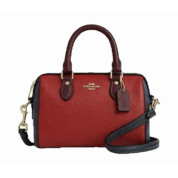 Coach Mini Rowan Crossbody Bag In Colorblock Signature Canvas