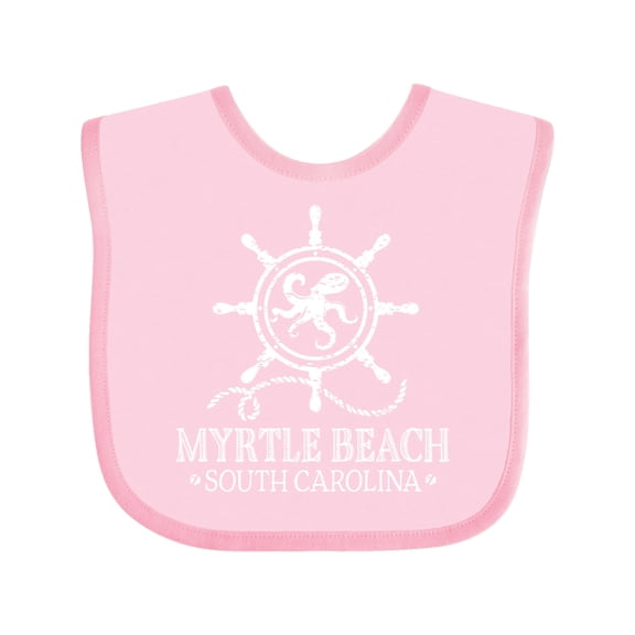 Inktastic Myrtle Beach South Carolina Boys or Girls Baby Bib