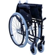 Karman Healthcare LT-980 18 in. seat 24 lbs. Ultra Lightweight Wheelchair with Swing Away Footrest in Black