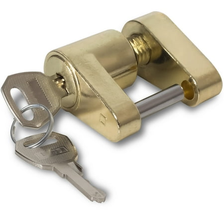 Gooseneck Trailer Hitch Lock - OxGord Trailer Hitch Coupler Lock for Towing Power Hauling Security Full Protection