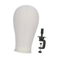 thumbnail image 1 of Bunblic Mannequin Head Model Wig Head Stand Canvas Practical Versatile Stable Base Lightweight Accessories for Salon Making Hair Hats 23 Inch, 1 of 8