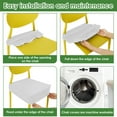 thumbnail image 5 of Dznils Waterproof PU Chair Seat Covers for Dining Room, Washable Chair Slipcovers, Set of 4, Gray, 5 of 10