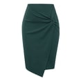 thumbnail image 1 of keepw Jupe Crayon Taille Haute Surélevée Mode pour Femmes Classique Vert m, 1 of 6