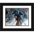 thumbnail image 1 of Kovacs, Anna Brigite 14x12 Black Ornate Wood Framed with Double Matting Museum Art Print Titled - Winter Time With Coffee, 1 of 4