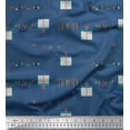 thumbnail image 1 of Soimoi polyester Crepe Fabric Gift Box & Hanging Ribbons Party Print Fabric by Yard 52 Inch Wide, 1 of 3