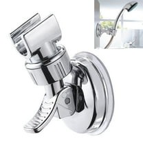 Siaonvr Shower Head Handset Holder Chrome Bathroom Wall Mount Adjustable Suction Bracket