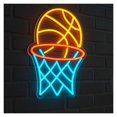 thumbnail image 1 of Letrero De Neón Con Aro De Baloncesto, Luz LED Regulable, Ideal Para Gimnasio, Sala De Juegos, Dormitorio, Fiestas, Tiendas Y Decoración De Pared 38cm, 1 of 3