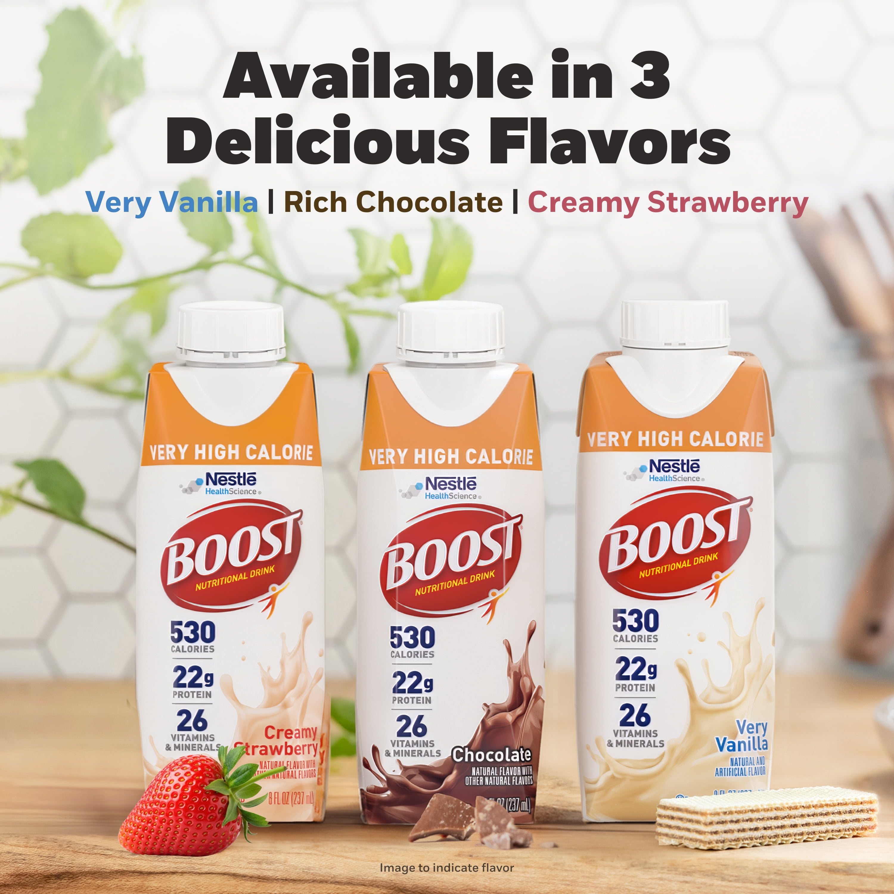 Boost Very High Calorie Vanilla Nutritional Drink 4 Pack