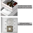 thumbnail image 5 of Organizador de maquillaje, caja de almacenamiento, tocador pequeño para cosméticos, lápiz labial, organizador de baño para dormitorio, encimera para mujeres y niñas (blanco), 5 of 5