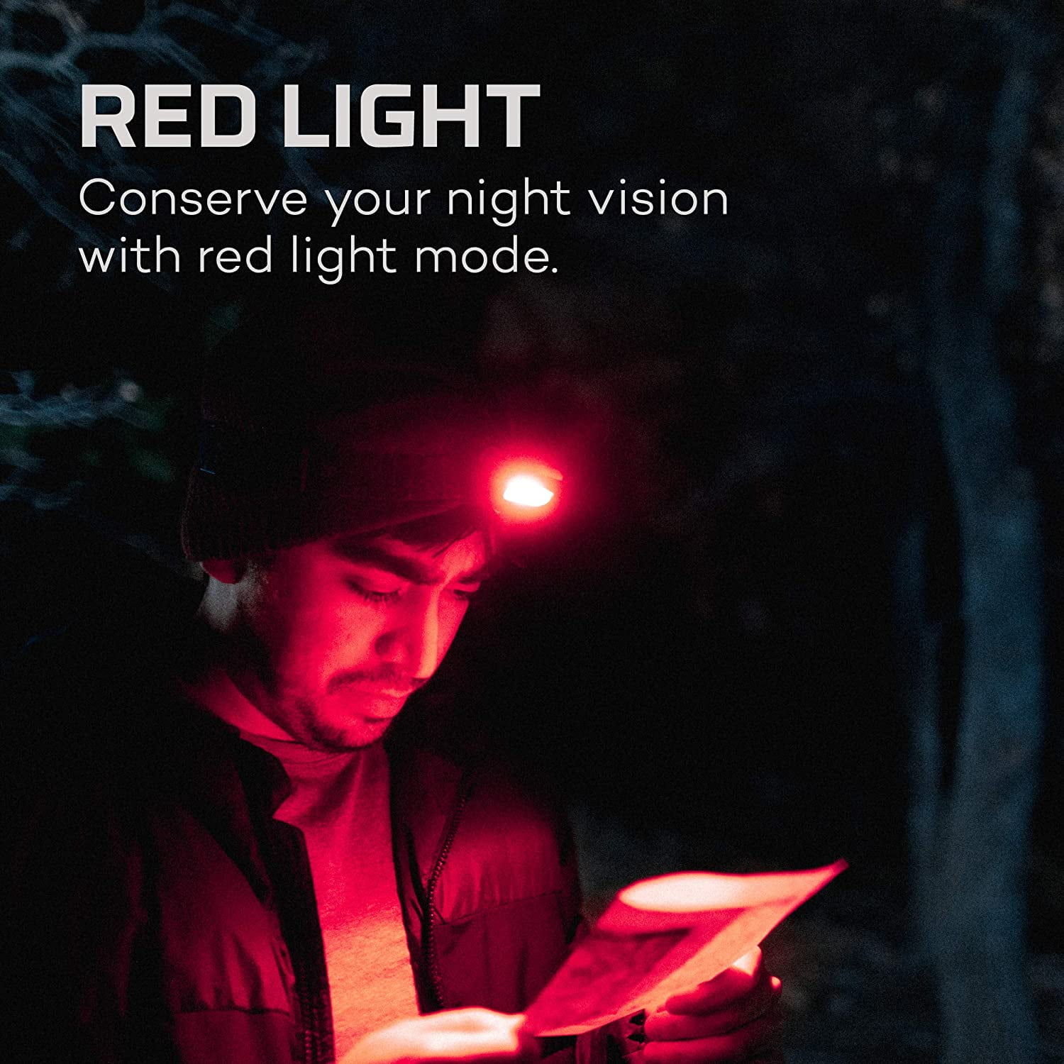 NEBO Einstein 750 Lumen Outdoor Compact Easy Tilt Camping Headlamp with Red Light, Turbo Modes and Adjustable Strap