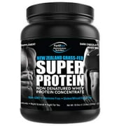 Fortifeye Vitamins Super Protein Pure New Zealand Non Denatured Grass Fed Whey Powder, Dark Chocolate Fudge, 1 Pack