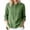 Army Green Tops, variant on YGJTJYD Women's Henley Neck Button Down 3/4 Sleeve Tunic with Side Buttons Loose Casual Beach Vacation Top