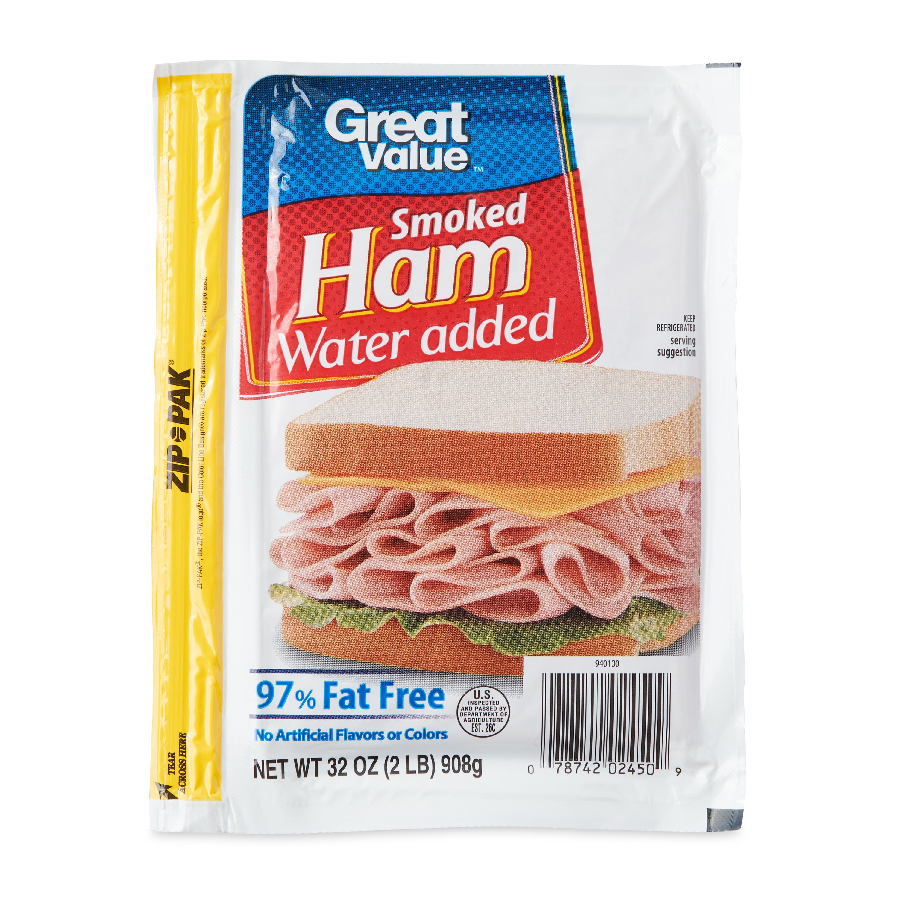 Great Value Smoked Ham, 32 oz