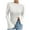 White, variant on AherBiu Fall Tops for Women Flare Long Sleeve Stretch Ribbed Slim Fitted Cute Shirt Blouse Solid Color