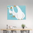 thumbnail image 2 of Picia Three White Geese Pattern Tapestry-Tapestries for Bedroom Living Room Dorm(29x37"), 2 of 8
