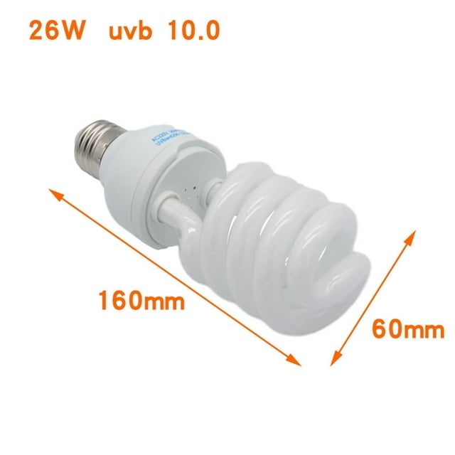 HLONK Reptile Light Energy-saving Calcium Supplement Lamp Uvb 5.0/10.0 Succulent Uv Light for Lizard Turtle