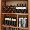 thumbnail image 3 of Encimera plateada para estante de vino para 6 botellas: organizador de almacenamiento para cocina, despensa y refrigerador, 3 of 4