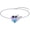 01-Dragonfly-Blue Purple, variant on Animal Bracelet for Women 925 Sterling Silver Adjustable Animal Bracelets with Heart Zircon Jewelry Gifts