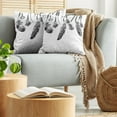 thumbnail image 5 of Ambesonne Tribal Throw Pillow Cover 2 Pack, Native Feathers, 20", White and Black, 5 of 5