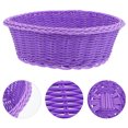 thumbnail image 3 of 2Pcs Hand-woven Storage Basket Creative Fruit Snack Basket Food Serving Basket, 3 of 7