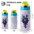 thumbnail image 2 of Descendants Characters Kid's Insulated Water Bottle With Straw Vacuum Stainless Steel Cup Leak-Proof Toddler Thermoses Water Cup For Children, 2 of 8