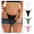 thumbnail image 1 of Paquete 4 Panty Tanga Sexy Encaje Bikini Lencería, 1 of 8
