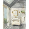 thumbnail image 3 of Great Art Now Attic Bathroom Gray by Silvia Vassileva 2 Piece Canvas Art Set Each 12"W x 15"H, 3 of 3