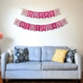 thumbnail image 2 of Lindo perro cumpleaños fiesta Banner decoración crear de fiesta impreso perro pata cachorro feliz cumpleaños Banner para ramas de árbol pared Rosa Sunnimix pancartas de fiesta, 2 of 8