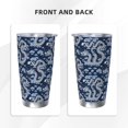 thumbnail image 3 of Fuzoiu Dragons Print 20oz Tumbler, Stainless Steel Vacuum Insulated Car Cup, Insulated Coffee Mug,Travel Mug with Lid,Thermal Cup for Outdoor-Straw Three-piece Set, 3 of 8