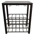 thumbnail image 4 of – Freestanding Floor Wine Rack Storage Table - Hold 20 Bottles with Glasses Holder, 4 of 7