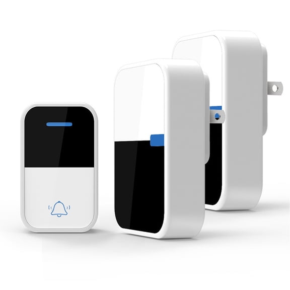 Wireless Doorbell Self Generating Battery Free Electronic Doorbell Ip44 Waterproof 38 Melodies For Home Us Plug