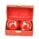 thumbnail image 5 of Bolas de con caja de almacenamiento Fortalecimiento de la muñeca de la mano Bolas de Baoding de relajación compactas duraderas para personas  rojo Fernando  pelota de baile, 5 of 8