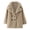 Khaki, variant on Little Girls Faux Fur Teddy Long Coat Kids Winter Sherpa Fleece Jacket Thick Warm Comfy Outwear Clothes Fuzzy Overcoat