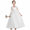 White, variant on Elegant Tulle Flower Girl Dress A Line Applique First Communion Dresses with Sleeves Pageant Princess Party Gowns (2 -3Years）