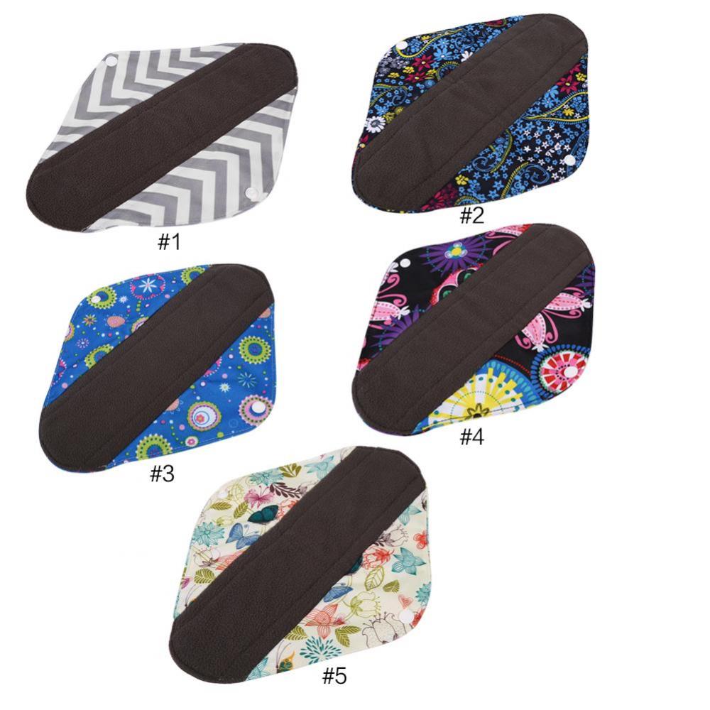 Yuehuam Washable Sanitary Towel Cloth Enstrual Pads 1PC Washable 4Layers Bamboo Charcoal Cloth Nappr Liner Reusable Diaper Insert Pad
